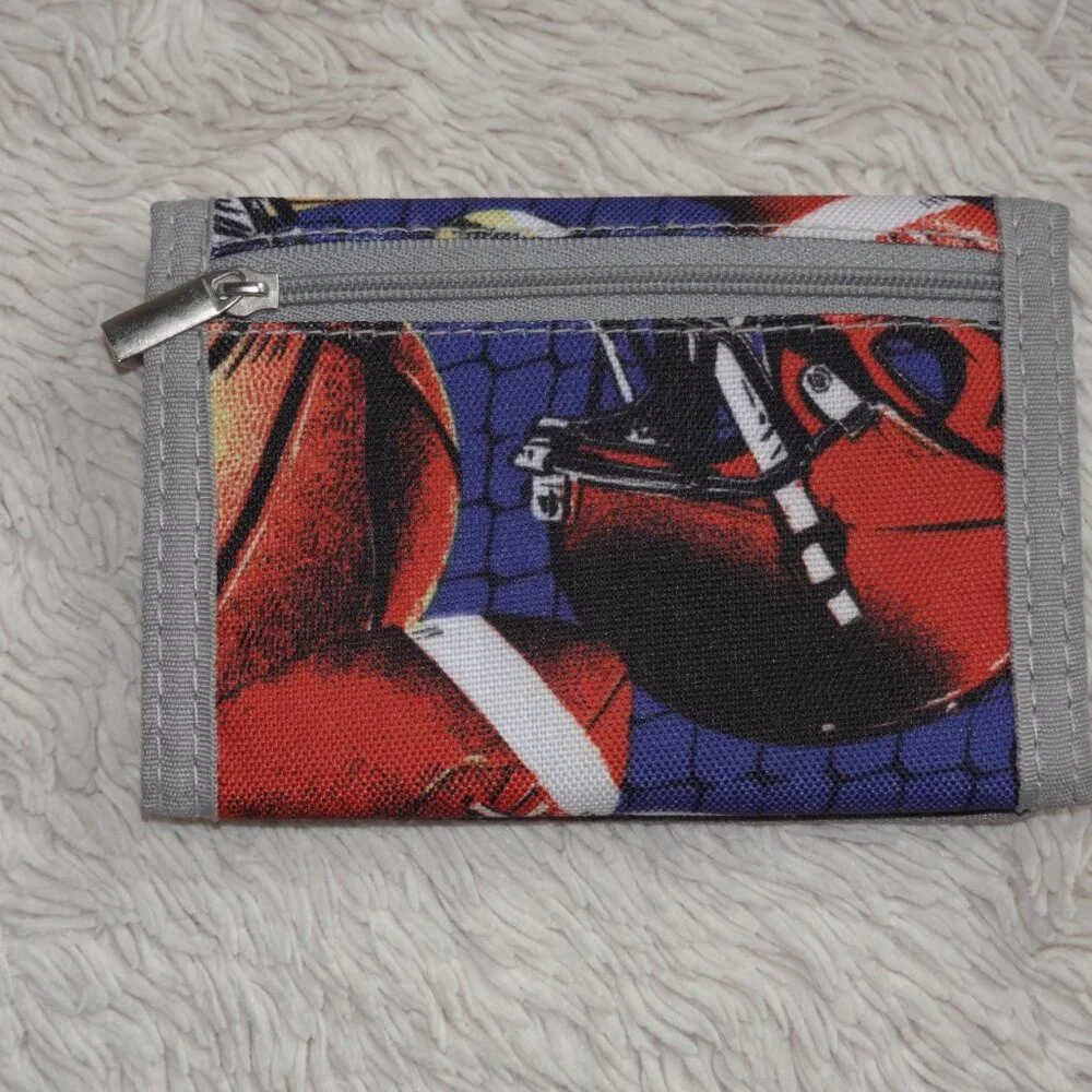 Boys Youth Sports Wallet Trifold, Basketball, Soccer, Football, Like New